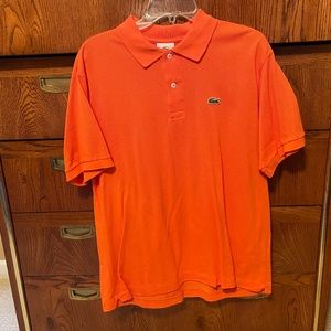Lacoste Men's Large Classic Polo Orange